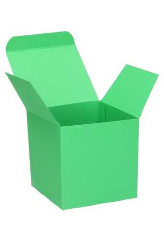 Kubus Kadodoosjes Donnas 9x9x9cm groen 350gr 19stuks