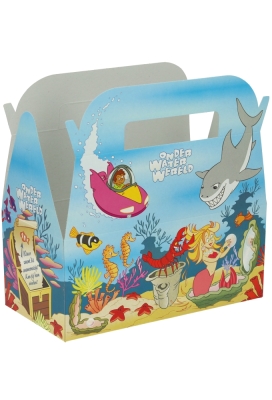 Draagdoosjes Kidsbox Onder Water Wereld 22.5x12x9.5cm 10stuks