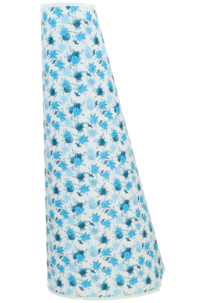 Kadopapier Blauwe Bloemen Mat 50cm x 100meter