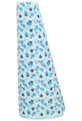 Kadopapier Blauwe Bloemen Mat 50cm x 100meter