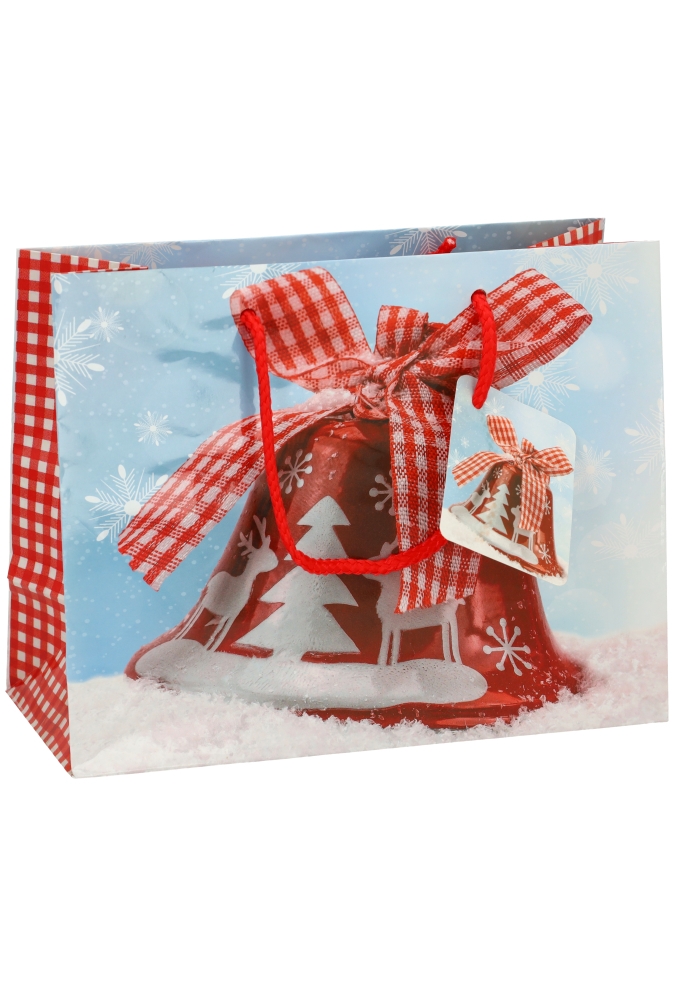 Kersttasjes Medium Christmas Clock 23x10x17.5cm 12stuks
