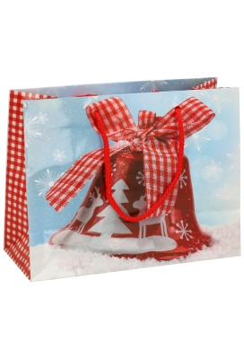 Kersttasjes Medium Christmas Clock 23x10x17.5cm 12stuks