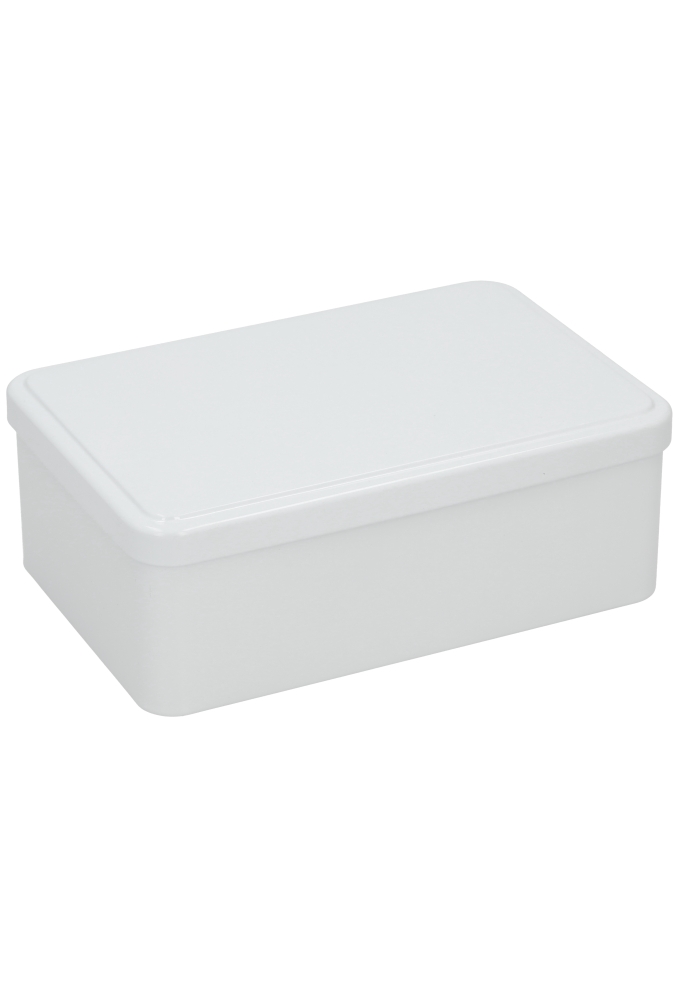 Blikken Blanco Wit 19.5x12.5x7.3cm 1stuks