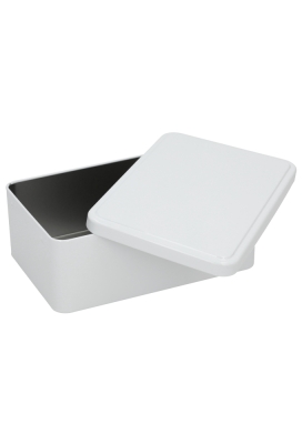 Blikken Blanco Wit 19.5x12.5x7.3cm 1stuks