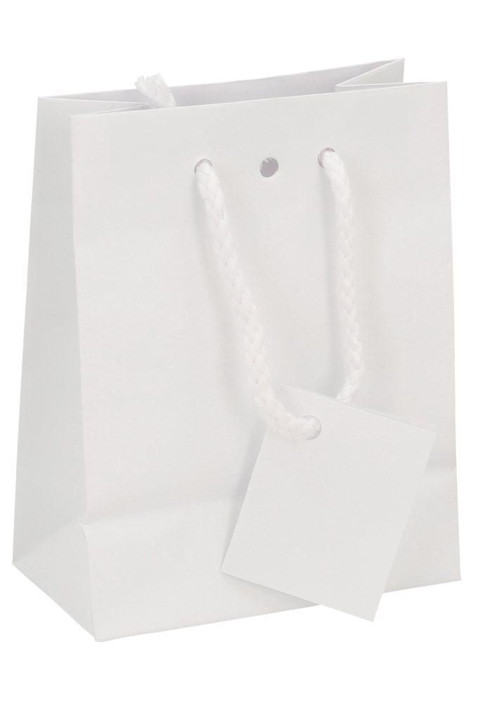 Kadotasjes Trazo Wit Mat Met PVC Venster 11.4x6.4x14.6cm 25stuks