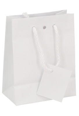 Kadotasjes Trazo Wit Mat Met PVC Venster 11.4x6.4x14.6cm 25stuks