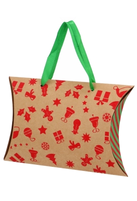 Gondeldoosjes Kraft Merry Christmas Tree 22x16.5x5.5cm 10stuks