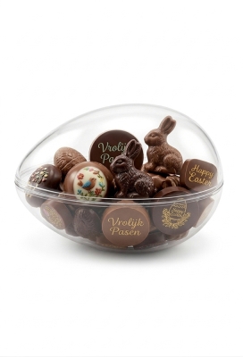 Transparant Figuur Ei 11 cm 2 Delig 10stuks