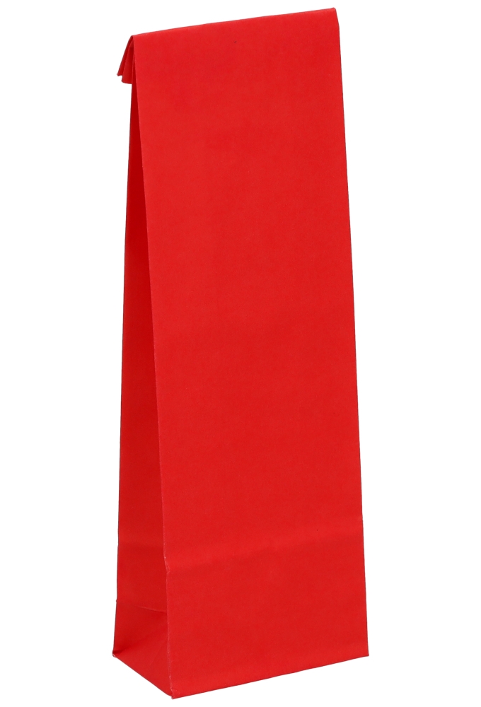 Luxe Blokbodemzakjes Rood Sealbaar 6.8x4x21cm 110grams 100stuks