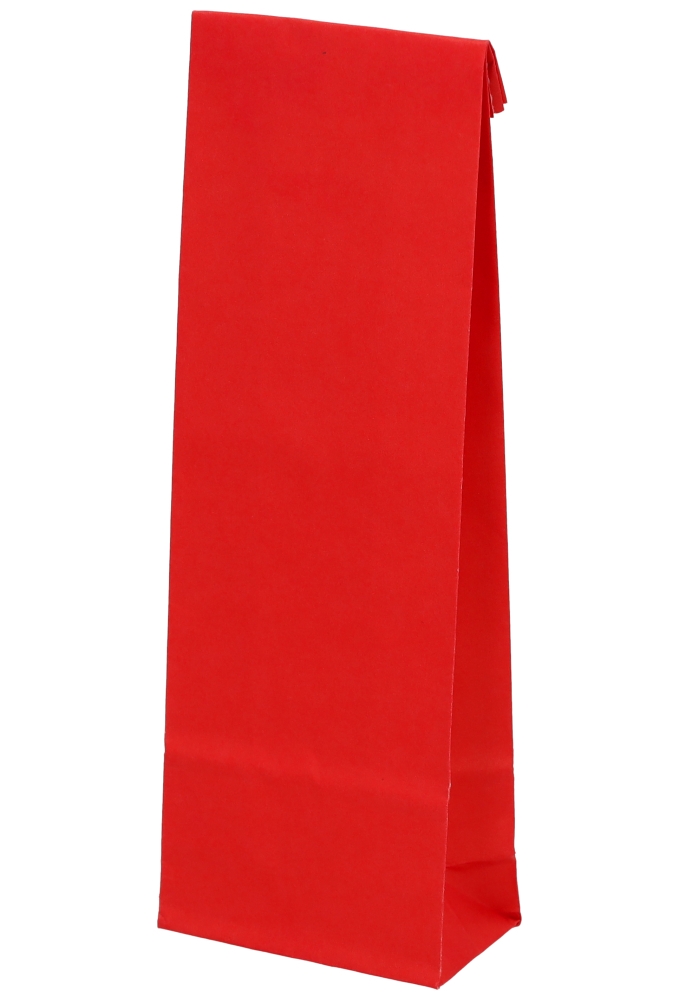 Luxe Blokbodemzakjes Rood Sealbaar 6.8x4x21cm 110grams 100stuks