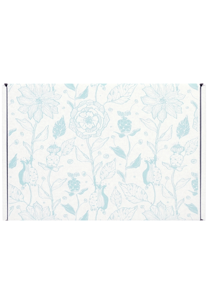 Brievenbusdoos Budget Flowers A5 22x15.5x2.8cm - vanaf 50 stuks