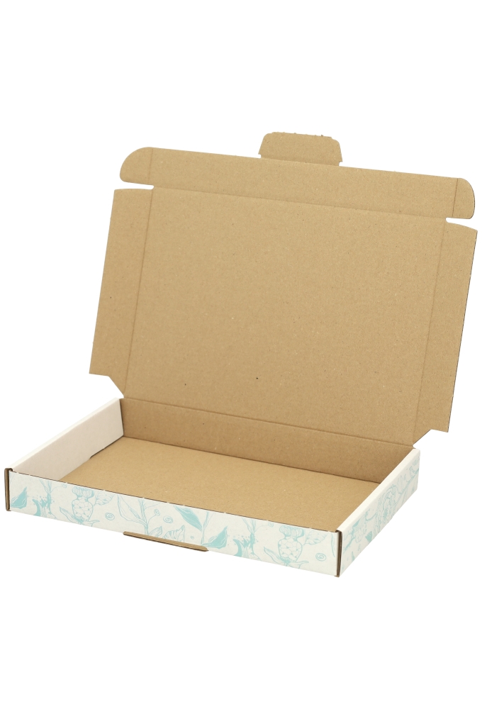 Brievenbusdoos Budget Flowers A5 22x15.5x2.8cm - vanaf 50 stuks