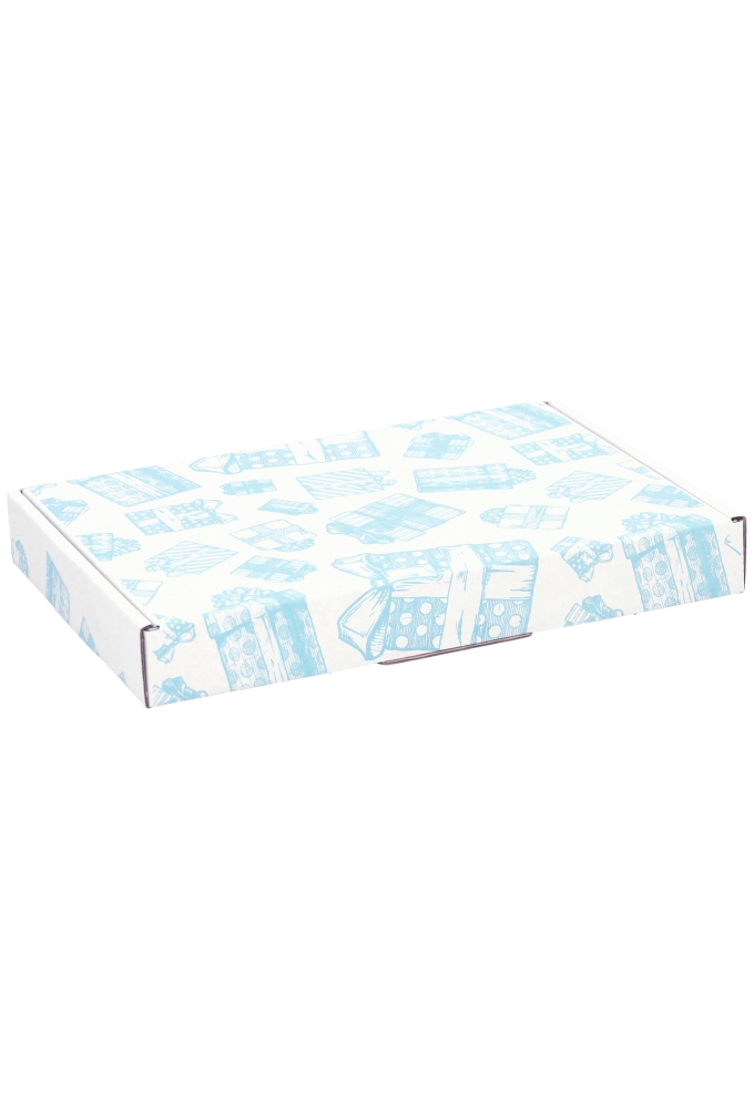Brievenbusdoos Budget Kadootjes Blauw A5 22x15.5x2.8cm- vanaf 50 stuks