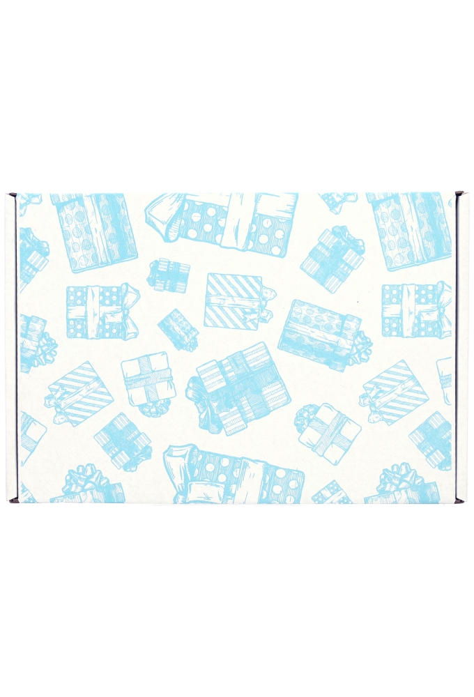 Brievenbusdoos Budget Kadootjes Blauw A5 22x15.5x2.8cm- vanaf 50 stuks