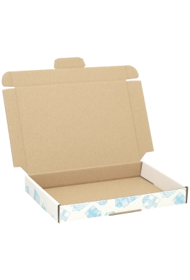 Brievenbusdoos Budget Kadootjes Blauw A5 22x15.5x2.8cm- vanaf 50 stuks