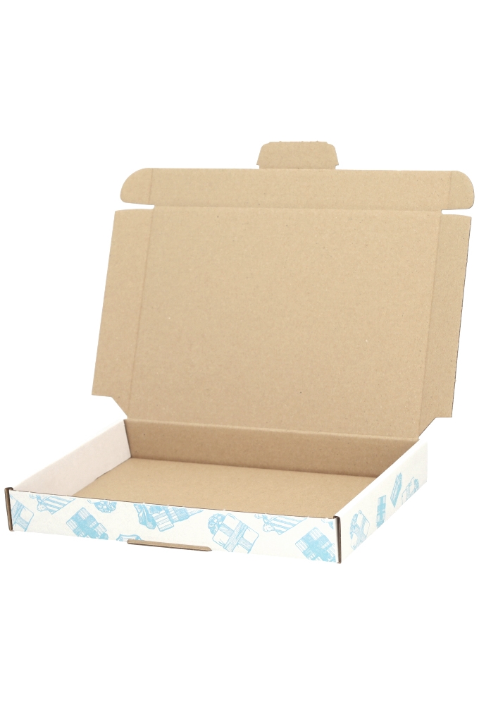 Brievenbusdoos Budget Kadootjes Blauw A5 22x15.5x2.8cm- vanaf 50 stuks