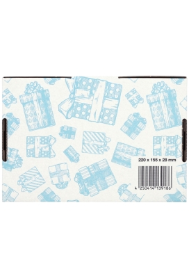 Brievenbusdoos Budget Kadootjes Blauw A5 22x15.5x2.8cm- vanaf 50 stuks