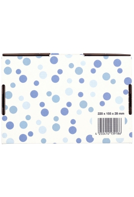 Brievenbusdoos Budget Blauwe Dots A5 22x15.5x2.8cm - vanaf 50 stuks