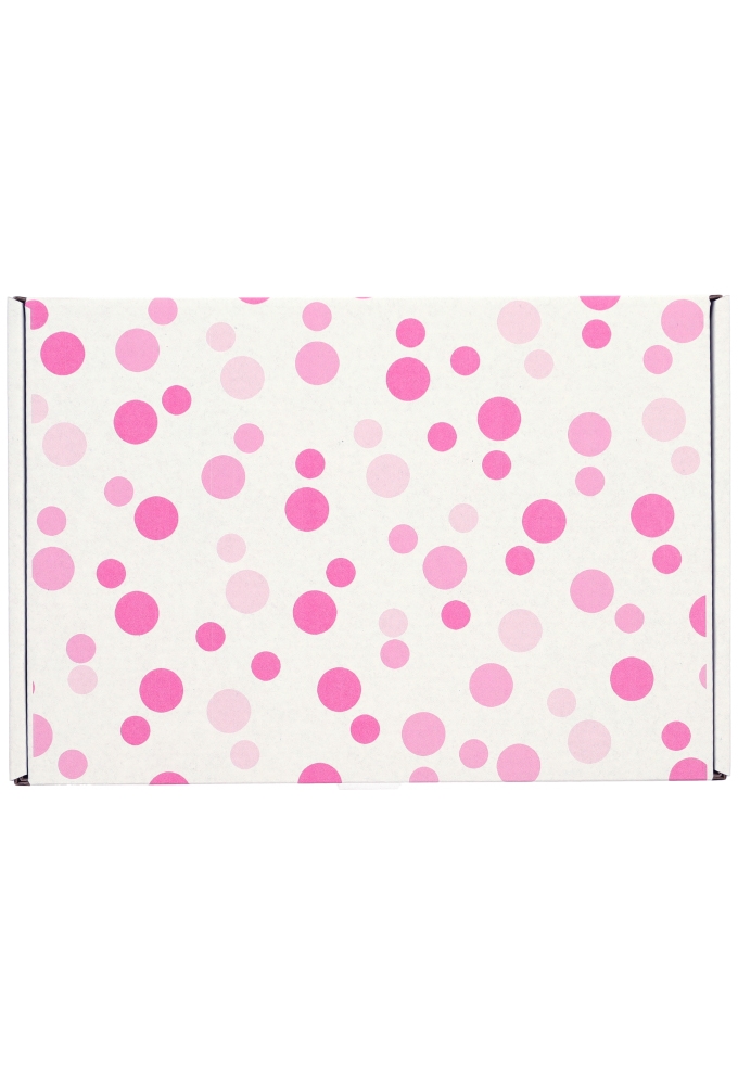 Brievenbusdoos Budget Roze Dots A5 22x15.5x2.8cm - vanaf 50 stuks