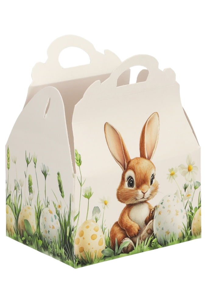 Bonbondoosjes Haasje & Ei 125gram Koffersluiting 7.6x6x4.8cm 20stuks