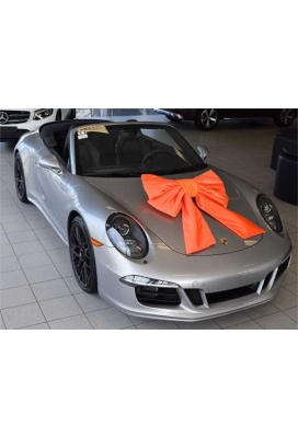 Megastrik Dubbel Oranje Lucca 77x50+40cm & Zuignap lint 25cm