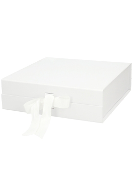 Luxueuze Magneetdozen Diamond & Satijn Wit Mat 28.5x29x8.7cm 12stuks