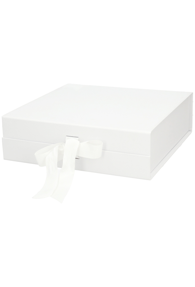 Luxueuze Magneetdozen Diamond & Satijn Wit Mat 28.5x29x8.7cm 12stuks