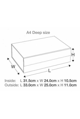 Luxueuze Magneetdozen Diamond & Satijn Wit Mat 31.5x23.5x10.5cm 12st