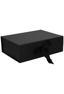 Luxueuze Magneetdozen Diamond & Satijn Zwart Mat 31.5x23.5x10.5cm 12st