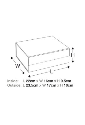 Luxueuze Magneetdozen Diamond & Satijn Wit Mat 22x16x9.5cm 12stuks