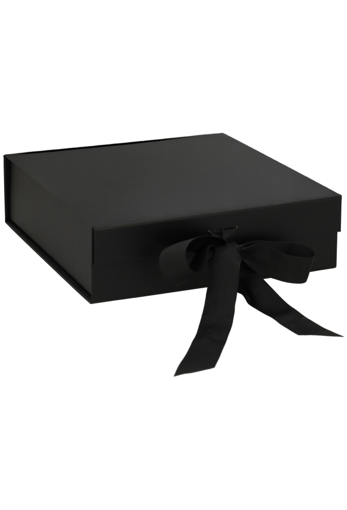 Luxueuze Magneetdozen Diamond & Satijn Zwart Mat 20.5x21.5x6cm 12stuks