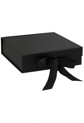 Luxueuze Magneetdozen Diamond & Satijn Zwart Mat 20.5x21.5x6cm 12stuks