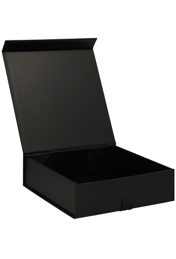 Luxueuze Magneetdozen Diamond & Satijn Zwart Mat 20.5x21.5x6cm 12stuks