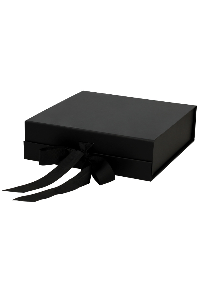 Luxueuze Magneetdozen Diamond & Satijn Zwart Mat 20.5x21.5x6cm 12stuks