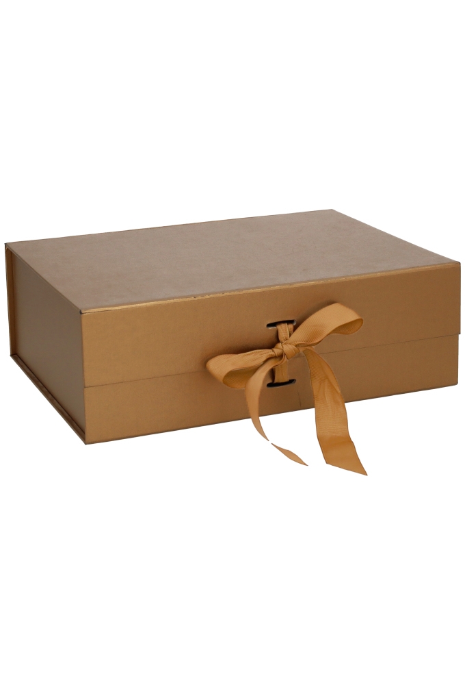 Luxueuze Magneetdozen Diamond & Satijnlint Koper 31.5x23.5x10.5cm 12st