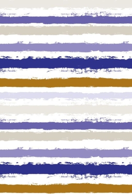 Geschenkpapier Trendy painted stripes blue & gold 40cm x 200meter