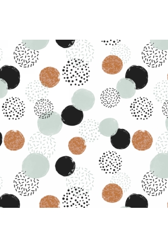 Kerstpapier dots are magical mint 40cm x 200meter