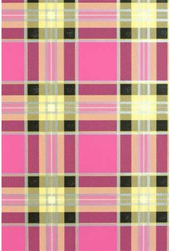 Kadopapier de Luxe Big Tartan Pink 30cm x 200mtr