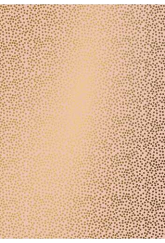 Geschenkpapier Trendy mini dots coral goud 30cm x 200meter
