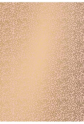 Geschenkpapier Trendy mini dots coral goud 30cm x 200meter
