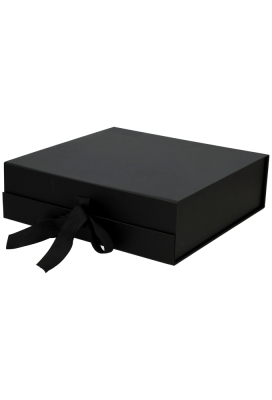 Luxueuze Magneetdozen Diamond & Satijn Zwart Mat 28.5x29x8.7cm 12stuks