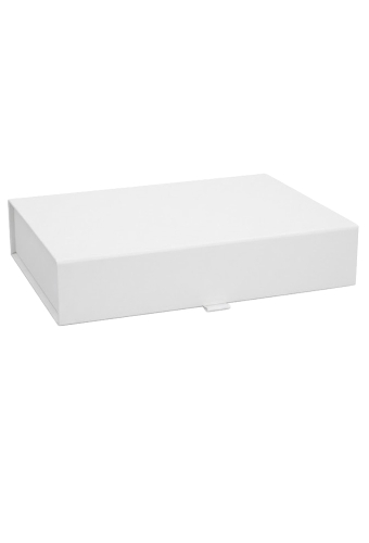 Luxueuze Magneetdozen Diamond & Lintje Wit Mat 31.5x23.5x6.5cm 12stuks