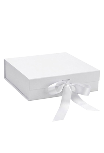 Luxueuze Magneetdozen Diamond & Satijn Wit Mat 20.5x21.5x6cm 12stuks