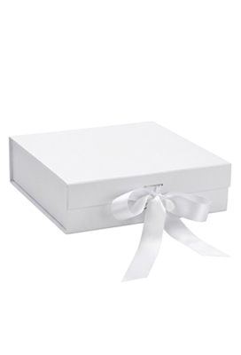 Luxueuze Magneetdozen Diamond & Satijn Wit Mat 20.5x21.5x6cm 12stuks
