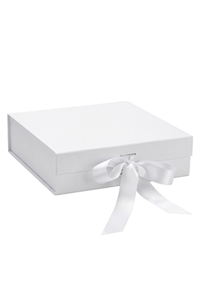 Luxueuze Magneetdozen Diamond & Satijn Wit Mat 20.5x21.5x6cm 12stuks