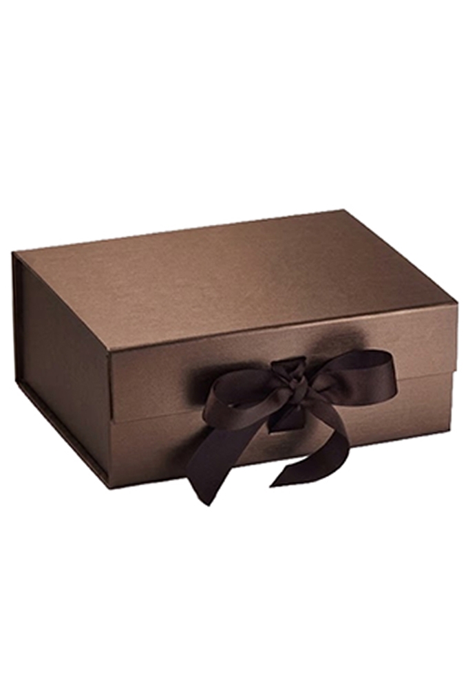Luxueuze Magneetdozen Diamond & Satijn Brons 22x16x9.5cm 12stuks