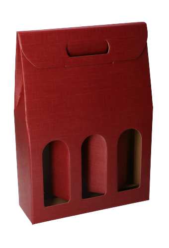 Luxe Wijndozen Vigo Bordeaux voor 3 fles 27x9x38.5cm 30stuks