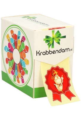 Etiketten Sint Cadeauzegel Sinterklaas 4x5cm 500stuks