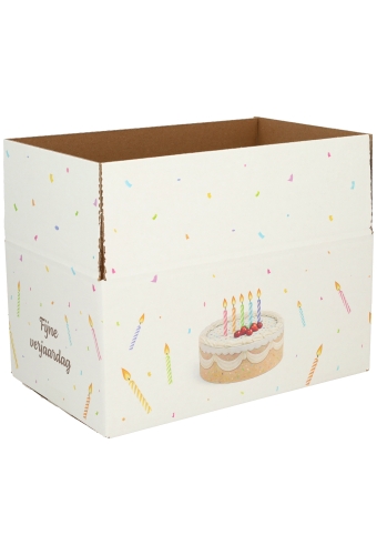 Geschenkdozen Gefeliciteerd 31x20x14cm 30stuks