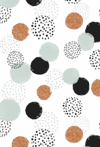 Kerstpapier dots are magical mint 40cm x 200meter